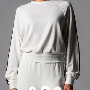 TaviLuxe® Ease Crew Stripe Sweatshirt